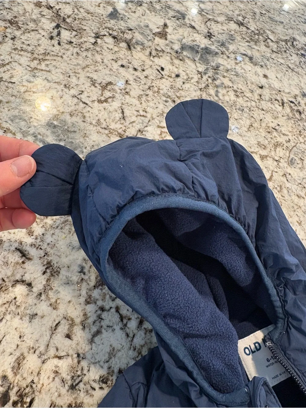 Old Navy Infant Hooded Puffer One-Piece